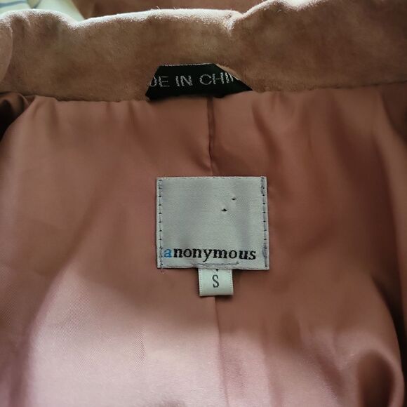 Vintage Anonymous blush suede shirt jacket - Picture 6 of 6